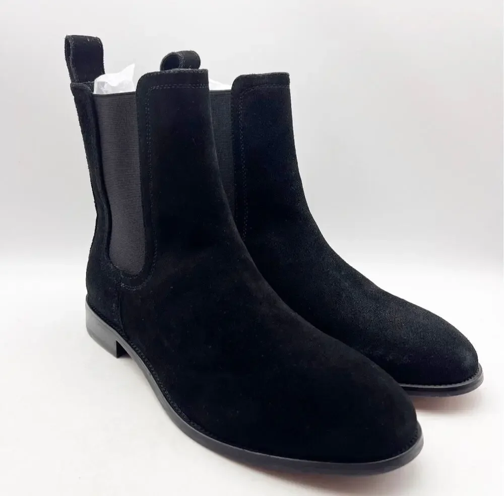 Saint Morta Men's Nomad Chelsea Boots Size 9 EU 43 Black Round Toe NIB